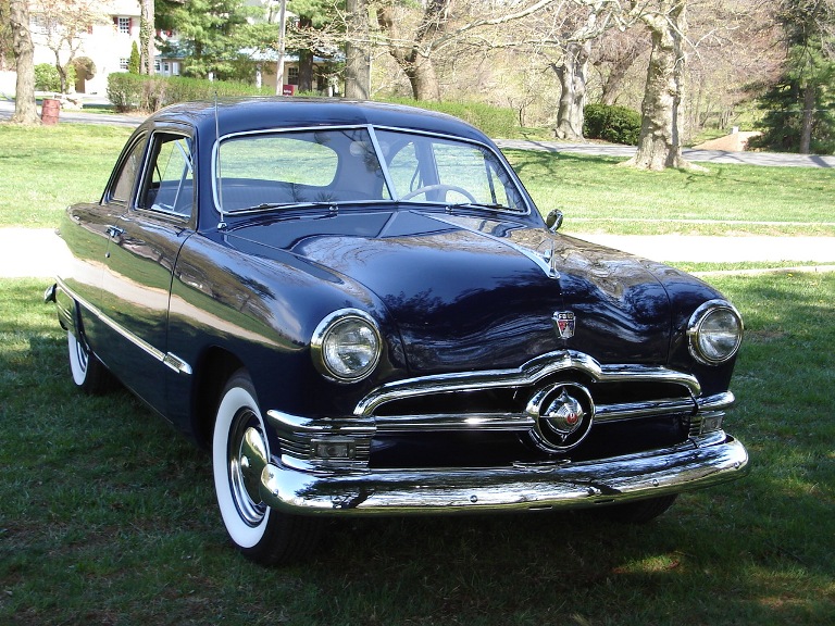 Russ Hunt's 1950 Ford coupe at Rose Tree Park