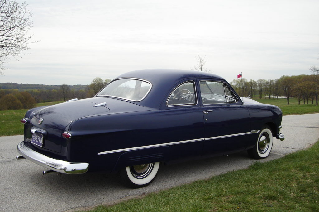 Russ Hunt's 1950 Ford coupe at Valley Forge