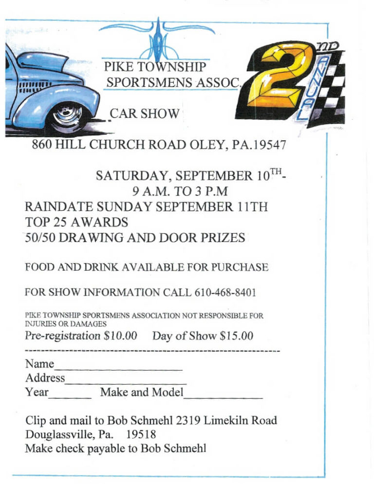 Pike Township Sportsmen’s Assoc. 202209 Keystone Chapter